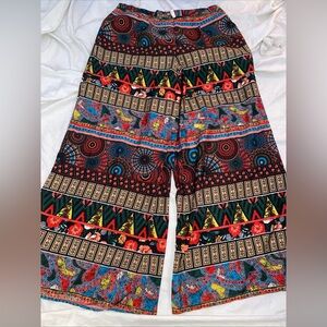 Truth NYC Pants Women’s 1X Sheer With Boho Flowy Wide Leg Hippy Soft Light